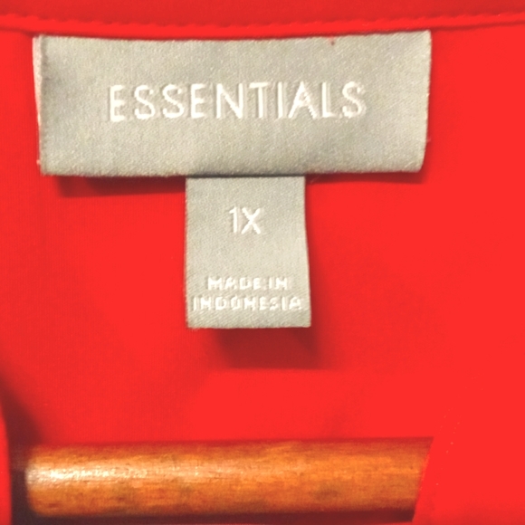 Essentials Red Tunic Top - Picture 2 of 5